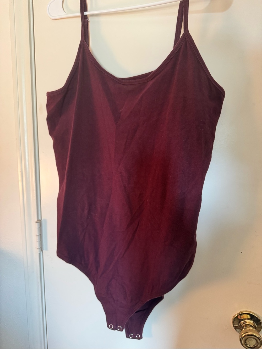 Torrid 3x Women's Burgundy Spaghetti Strap Bodysuit